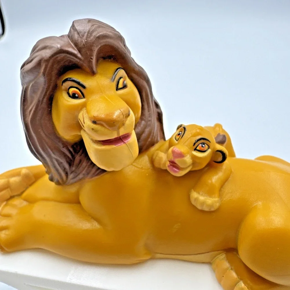 ✨ VTG‎ Disney The Lion King MUFASA & SIMBA PVC Father & Son